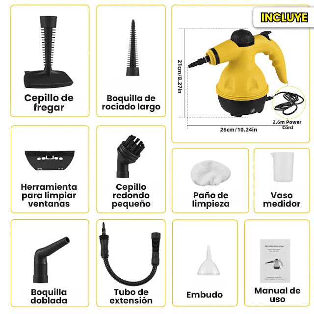 MAQUINA DE LIMPIEZA A VAPOR MULTIFUNCIONAL